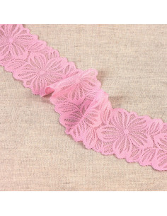 Encaje elástico pétalos de flores - Rosa