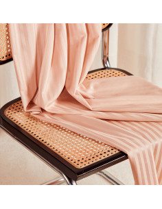 Tejido de algodón viscosa Stripes Blush - Atelier Brunette
