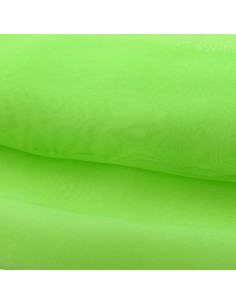 Tela de organza - Verde limón