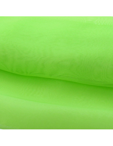 Tela de organza - Verde limón