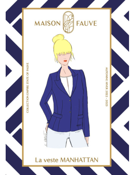 Patrón de chaqueta Manhattan - Maison Fauve