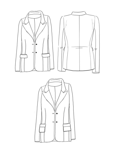 Patrón de chaqueta Manhattan - Maison Fauve