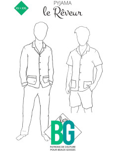 Patrón de pijama para hombre El Soñador - Los BG