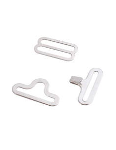Juego de 20 clips de corbata de moño - Plata 2