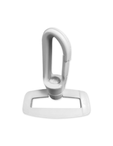 Mosquetón de plástico - Blanco 30 mm