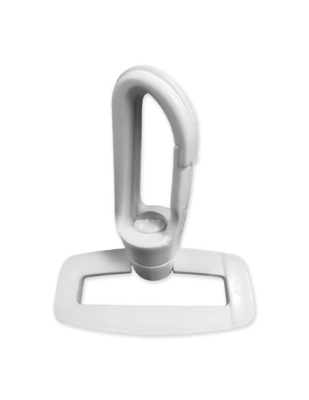 Mosquetón de plástico - Blanco 40 mm