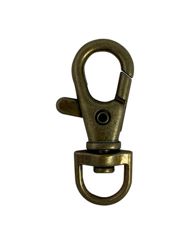 Mosquetón de metal - Bronce 40 x 10 mm