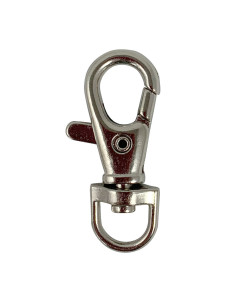 Mosquetón de metal - Plata 40 x 10 mm