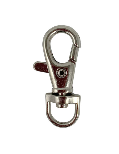 Mosquetón de metal - Plata 40 x 10 mm