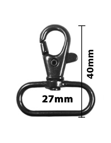 Mosquetón de metal - Cañón de fusil 40 x 27 mm