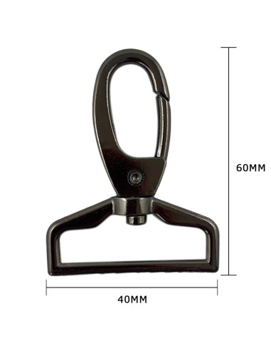 Mosquetón de metal - Cañón de fusil 60 x 40 mm