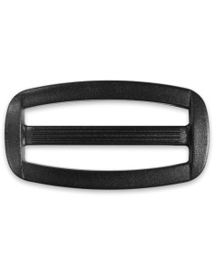 Hebilla deslizante de plástico negro de 50 mm