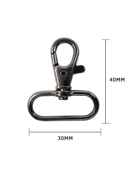Mosquetón de metal - Cañón de fusil 40 x 30 mm