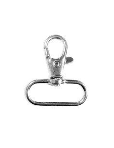 Mosquetón de metal - Plata 40 x 30 mm