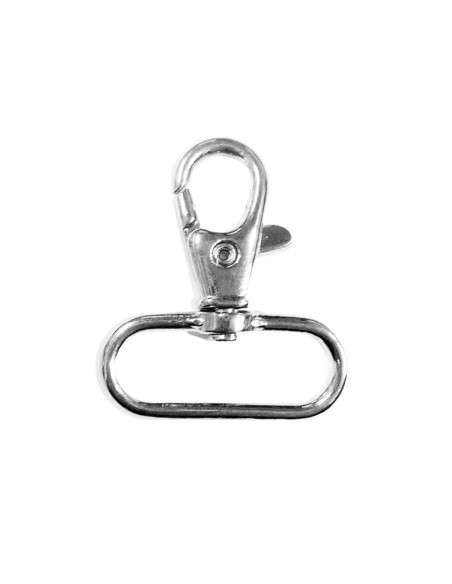 Mosquetón de metal - Plata 40 x 30 mm