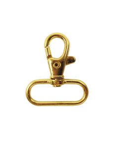 Mosquetón de metal - Dorado 40 x 30 mm