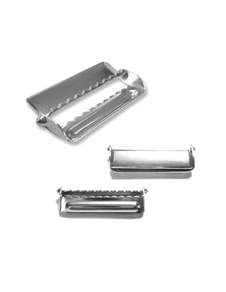 Hebilla de ajuste para tirantes - Plata 24 mm