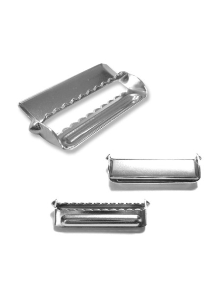 Hebilla de ajuste para tirantes - Plata 30 mm