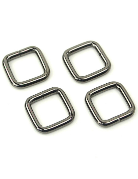 Juego de 4 anillos cuadrados - Cañón de fusil de 12,7 mm