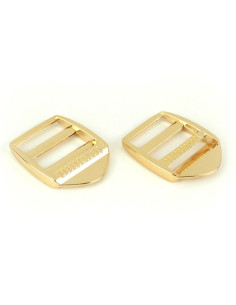 Hebillas de ajuste de metal dorado de 25 mm