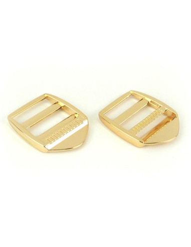 Hebillas de ajuste de metal dorado de 25 mm