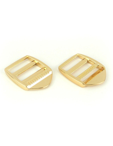 Hebillas de ajuste de metal dorado de 25 mm