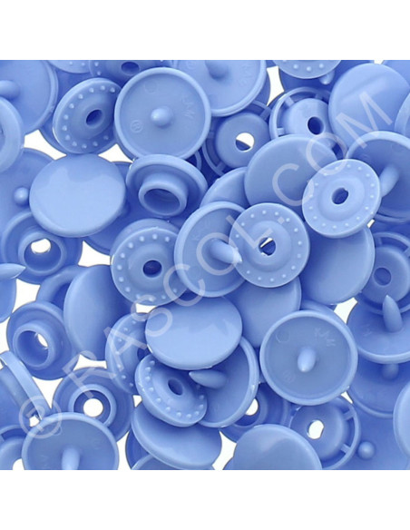 Bolsa de 25 broches de resina KAM redondas - Azul lila