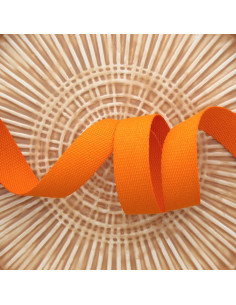Correa de poliéster con aspecto de algodón - Naranja