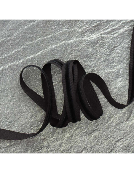 Cinta de terciopelo grosgrain - Negro