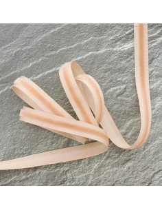 Cinta de terciopelo grosgrain - Beige