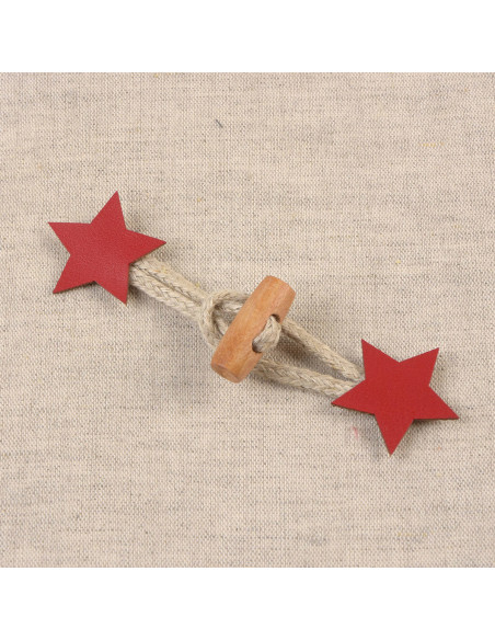 Estrella de Brandenburgo símil - Rojo