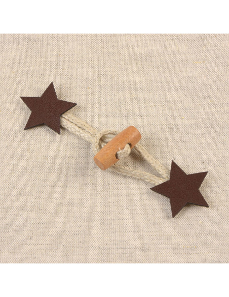 Estrella de Brandeburgo símil - Marrón