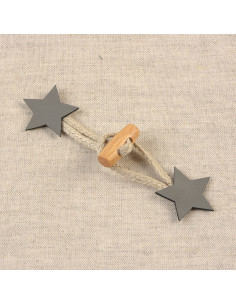 Estrella de Brandeburgo símil - Gris