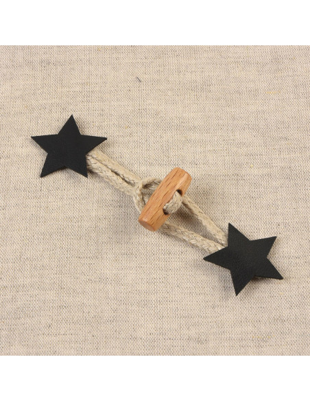 Estrella de Brandeburgo símil - Negro