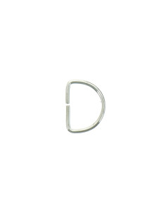 Anillo en D 20 mm - Plata