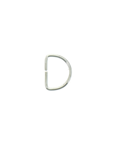 Anillo en D 20 mm - Plata