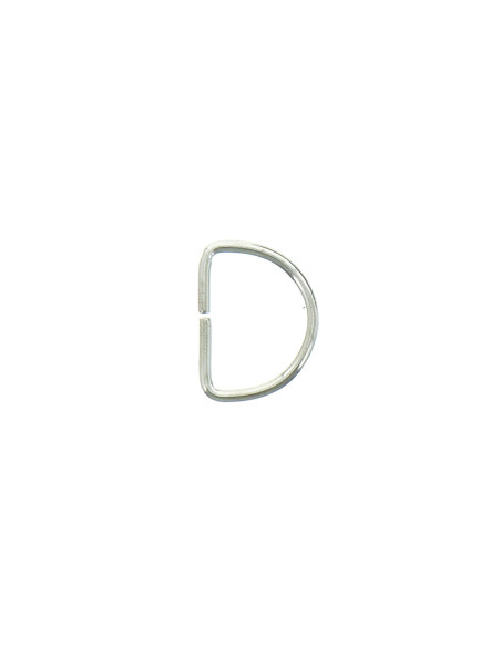 Anillo en D 20 mm - Plata