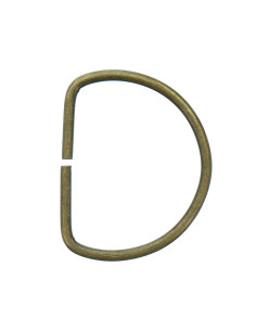 Anillo en D 40 mm - Bronce