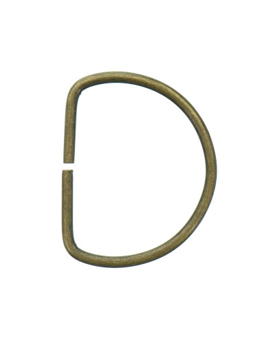 Anillo en D 40 mm - Bronce