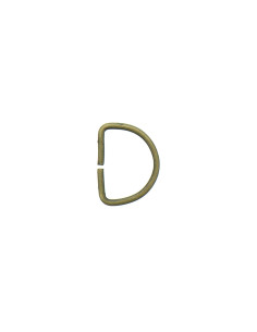 Anillo en D 20 mm - Bronce