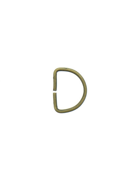 Anillo en D 20 mm - Bronce
