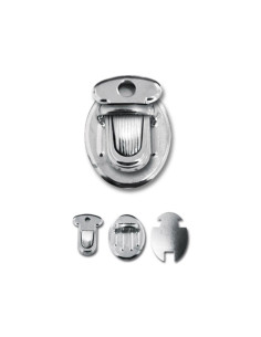 Cierre mini para mochila 25 x 18 mm - Plata