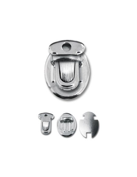 Cierre mini para mochila 25 x 18 mm - Plata