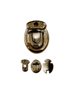 Cierre pequeño para mochila 25 x 18 mm - Bronce