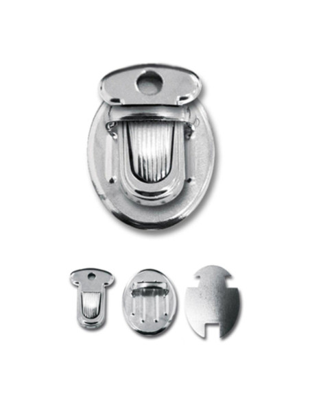 Cierre para mochila 33 x 25 mm - Plata