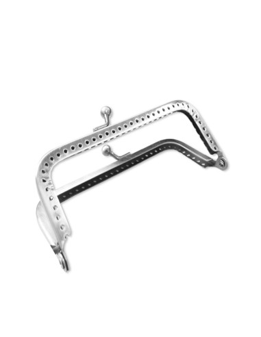 Cierre rectangular para bolso de mano 150 mm - Plata