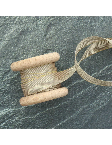 Cinta de sarga lurex - Oro