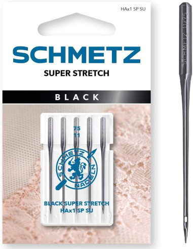 Agujas super stretch Black Schmetz