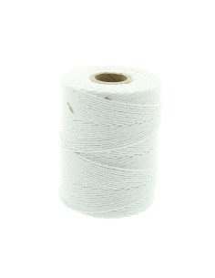 Cordón de algodón macramé 2 mm - Blanco