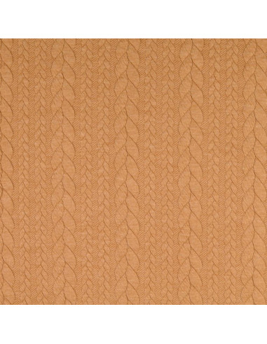 Tejido de sudadera trenzado - Camel